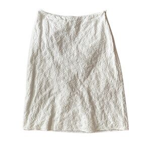 Banana Republic White A Line Broderie Skirt